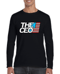 American Flag The CEO Men's Long Sleeve Shirt